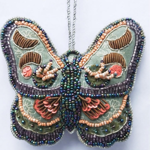 Quiero un Hipopótamo para Navidad, Adorno de Santa Claus con Cuentas, Decoración de Árbol de Navidad con Hipopótamo, Regalo Navideño Hecho a Mano, Arte de Boutique - Product Image 5