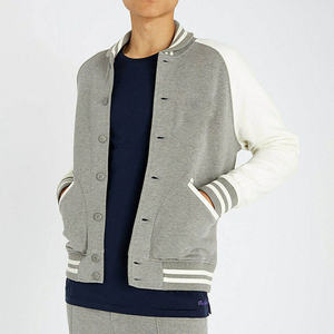 Fabricant de vestes universitaires en laine peignée sur mesure, veste de baseball unisexe courte avec broderie 3D en cuir pour hommes - Product Image 4