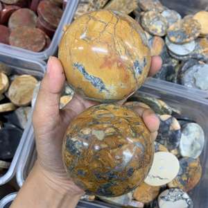 Sphère de jaspe Maligano naturel, pierre polie, pour la décoration de la maison et la collection de cristaux, 3 à 5 cm, disponible jusqu'à 10 cm - Product Image 5