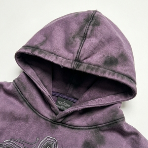 Sudadera con Capucha Oversize Vintage con Lavado Ácido, Forro de Invierno, Tejido de Punto, Gráfico Bordado en 3D en el Pecho - Product Image 5