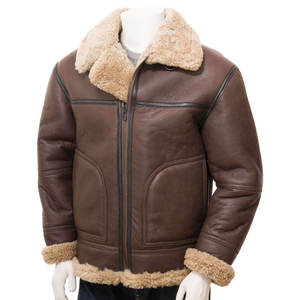 Chaqueta de Piel de Oveja de Alta Calidad, Logotipo Personalizado, Servicio OEM/ODM, Cuero Genuino Suave, Prenda de Moda - Product Image 4