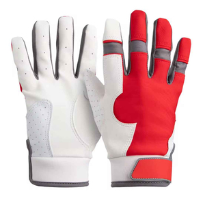 Guantes de Béisbol de Cuero Personalizados Transpirables, con Palma Acolchada, Resistentes a Impactos, Ligeros, Ajustables, Lavables, Venta al Por Mayor para Adultos - Product Image 1