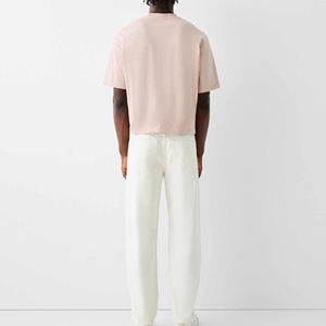 เสื้อยืดคอตตอนออร์แกนิคแฟชั่นแขนสั้นแบบใหม่ พิมพ์ลายดิจิทัล  ทรงโอเวอร์ไซส์  ขอบเรียบ  สามารถสั่งทำสีและขนาดได้ - Product Image 2