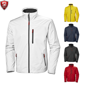 Men Softshell <b>Jacket</b> Stand Collar <b>Thin</b> Lightweight <b>Waterproof</b> Windproof Breathable Zip-Up Front Logo Vintage Solid Casual - Product Image 1