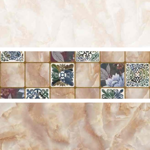 Azulejo de pared de cerámica blanco brillante de 300x600, diseño moderno minimalista para decoración interior de oficinas corporativas y edificios comerciales. - Product Image 2
