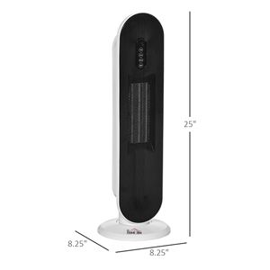 1500W/1000W spazio domestico stufe elettriche portatili con 45 gradi di oscillazione telecomando 24H Timer e protezione contro il surriscaldamento - Product Image 3