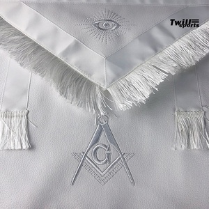 Wholesale Product Masonic Master Mason <b>Machine</b> Embroidery Apron Freemasons Aprons for Regalia Products - Product Image 4