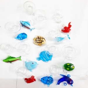 รูปปั้นปลาทำจากแก้วมูราโน่ยอดนิยมเป่า100% อย่างยั่งยืนและเป็นศิลปะสำหรับตู้ปลาและเป็นของขวัญ - Product Image 2