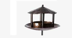 Bol de bain d'oiseaux en verre rouge de 12 pouces, de remplacement pour extérieur, également utilisable comme mangeoire et station d'eau pour oiseaux sauvages, et comme objet d'art paysager de jardin - Product Image 6