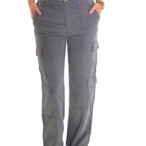 Jeans Beggy pour femmes pantalons nouveau Style mi-taille jean droit coton couleur foncée lavage Logo livraison directe Stock - Product Image 2