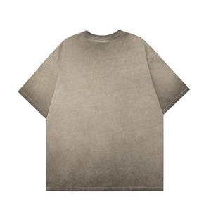 Camiseta Oversize Vintage para Hombre, Lavado Ácido, 240g, Unisex, Superventas, con Logotipo Personalizado Bordado, Estampado Gráfico, Corte Holgado, Lisa - Product Image 2