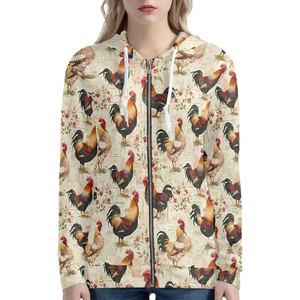 HAMIO SPORTS Nouveau Hoodie d'été décontracté pour femme, doublé, épais, 100% coton, écologique, respirant, col rond, manches longues - Product Image 4