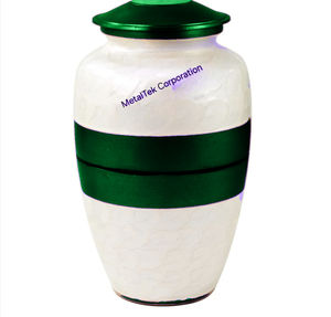 Urne funéraire décorative en aluminium noir de haute qualité pour cendres d'adultes, grand vase commémoratif en métal pour enterrement - Product Image 6