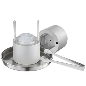 Kit per la creazione di sfere di ghiaccio a forma di diamante da 2,4 pollici in alluminio aeronautico, con pinza per ghiaccio e pressa per ghiaccio a forma di diamante D - Product Image 1