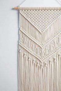 Bohemian Macrame Wall Hanging Geometric Design Tassels Indoor Decor for Bathroom Living Room Bedroom <b>Vanity</b> <b>Table</b> - Product Image 2