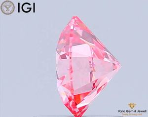 Diamante Cultivado en Laboratorio CVD de Corte Redondo, Color Rosa Intenso, Claridad VVS2, 1.00 Quilates, con Certificado IGI, 6.39 mm, para Colgante de Lujo - Product Image 3