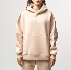 Conjunto de Sudadera con Capucha y Pantalones Deportivos de Dos Piezas para Mujer, Color Sólido, Invierno, Pantalones Deportivos de Algodón Personalizados - Product Image 4