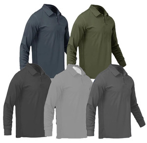 Knitted Solid Eco-Friendly Casual Plus Size Athletic Fit Breathable Long Sleeve Men's for <b>Shirt</b> - Product Image 1