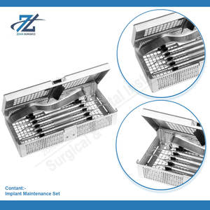 Kit de Mantenimiento de Implantes Dentales, Instrumentos de Limpieza de Implantes Dentales de Acero Inoxidable, Manual, de Alta Calidad y Reutilizable - Product Image 3