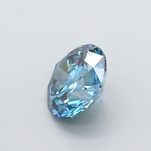 Diamant CVD créé en laboratoire, taille ronde, couleur bleu vif fantaisie, clarté VS1, polissage excellent, qualité supérieure, pierre non montée pour bague. - Product Image 3