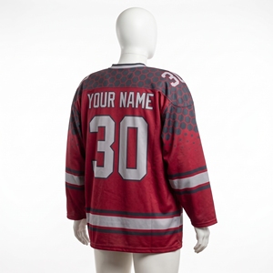 Maillot de gardien de but de hockey personnalisé, coupe de gardien, sublimation, panneaux en maille respirante, 100% polyester, coupe extra large sur la poitrine - Product Image 4