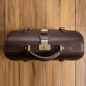 Classic Genuine Leather Briefcase With Flap Closure Multi Functional Laptop Bag For Men Business Use Briefcase Leather Bags - Product Image 5