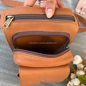 Cinturones de bolsillo de cuero con estilo, riñonera de cuero genuino, cinturón de viaje hecho a mano, colección elegante Unisex, cinturones de bolsillo a la cadera - Product Image 5