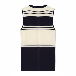 High Quality Custom Slim Fit Rib-Knit <b>Sleeveless</b> <b>Sweater</b> Vest Casual Crew Neck Pullover Tops for Men Polyester Quick Dry - Product Image 2