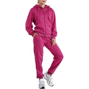 Survêtements d'hiver pour femmes de haute qualité, respirants, solides, 100% coton molletonné, pour l'entraînement sportif, personnalisables - Product Image 4