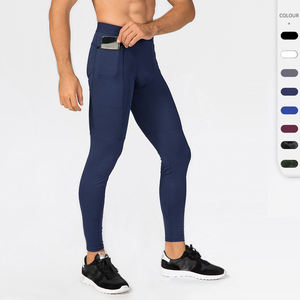 Leggings de compression pour hommes de haute qualité, fabrication en gros, extensibles dans 4 directions, séchage rapide, pantalons de sport stretch compressifs - Product Image 2