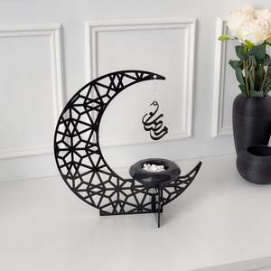 Juego de 3 Letreros Acrílicos Islámicos con Soporte para Decoración de Eid Mubarak y Ramadán, Nuevo Diseño, Regalo de Graduación y Escolar para Decoraciones - Product Image 4