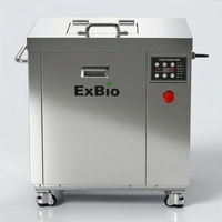 Exbio 25 kg – Broyeur de déchets alimentaires en acier inoxydable avec moteur, système de compostage sans odeur pour le recyclage des déchets organiques des restaurants
