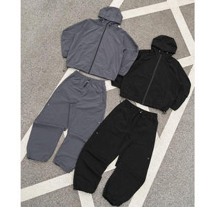 Wholesale Custom Logo Organic Cotton Winter Casual Mens Hooded Zipper Sportswear <b>Tracksuit</b> - Product Image 3
