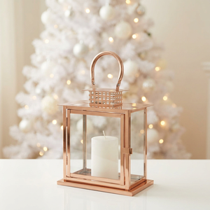 Handmade Durable Classic Design <b>Gold</b> Metal Candle Holder <b>Lantern</b> for Tabletop Home & Weddings Decorations Christmas & Easter - Product Image 1
