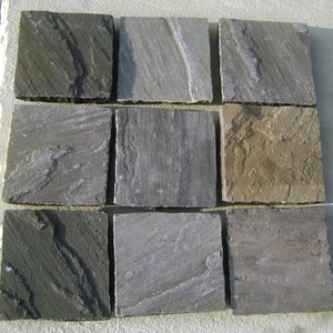 Dalles et carreaux en pierre naturelle de grès noir Sagar, durables, pour l'architecture de style patrimonial - Product Image 1