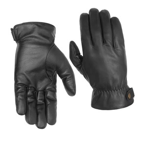 Gants en cuir sur mesure pour hommes pour l'hiver, matériau respirant pour les voyages, les sports et l'usage quotidien, avec logo personnalisé - Product Image 3