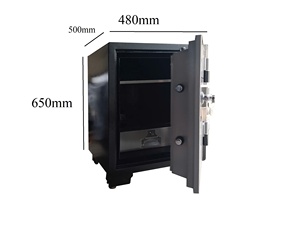 Le coffre-fort ignifuge MONEY MNS-65F convient aux maisons et aux bureaux ; il s'agit d'un nouveau modèle pour 2026. - Product Image 2