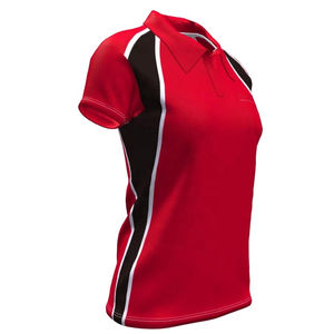 Camiseta polo deportiva para mujer, mezcla de algodón suave, manga corta, corte ajustado, versátil para oficina, informal o para actividades al aire libre. - Product Image 2