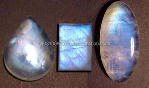 Qualité d'exportation 100% naturel taille libre bonne qualité arc-en-ciel pierre de lune pierres précieuses en vrac Cabochons poire coupe bijoux fabrication pierre en vrac - Product Image 3