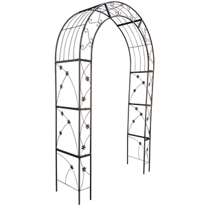 Metallo nero giardino arco esterno pergolato pergolato per piante rampicanti arco Wedding & Party eventi arco - Product Image 6