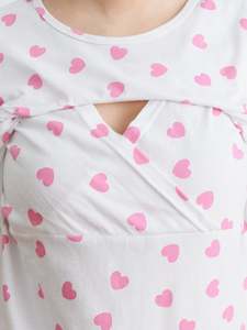 Vestido de Pijama de Maternidad Bmama, Ropa de Dormir de Algodón para Lactancia, Ropa de Casa para Embarazo y Posparto, Venta al Por Mayor - Product Image 3