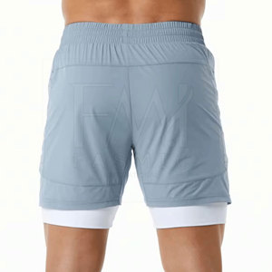 Pantalones Cortos Deportivos Casuales de Alta Calidad para Hombre, 100% Poliéster, Sólidos, de Secado Rápido, Transpirables, Antideslumbrantes, para Correr y Hacer Ejercicio al Aire Libre - Product Image 5