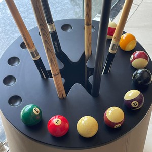 Premium Billiards Cue Stand with PU Leather Finish Portable & Elegant Argmac Series For Home and Commercial Use - Product Image 4