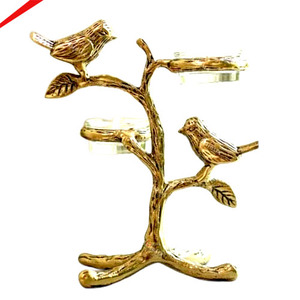 High Quality Christmas Gold Tealight Candle Holder Tree Shape for Indoor/Outdoor Use Home Hotel - Product Image 4