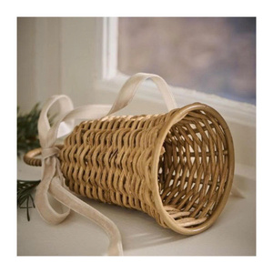 Handwoven Rattan Christmas Bells from Vietnam for Festive Home Decor Holiday <b>Trees</b> Gift Shops and Seasonal Retail - Product Image 4