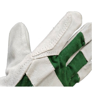 Guantes de Seguridad Verdes y Blancos, Textura Lisa, Antideslizantes, Puño Recto, Resistentes al Calor, Lavables a Máquina, 12 Pulgadas, 7 oz, Uso General - Product Image 5