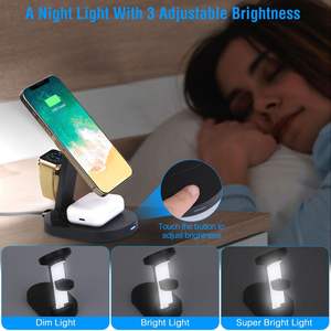 Support de charge magnétique sans fil 4 en 1, station de charge rapide pliable 15W pour iPhone 13 12 Pro Pro Max Mini série I - Product Image 5