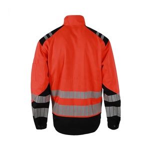 Chaqueta de Seguridad Reflectante Impermeable de Alta Visibilidad ANSI Clase 2 con Logotipo Personalizado para Construcción, Electricistas y Uso en Exteriores - Product Image 3