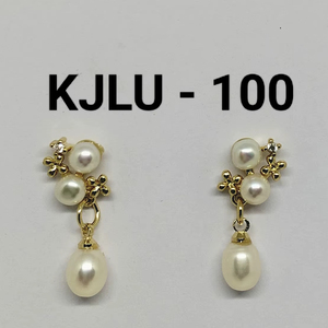 Luxury Freshwater Pearl Drop <b>Earrings</b> for Women <b>Gold</b> Plated Floral <b>Dangle</b> <b>Earrings</b> Elegant Bridal Party Jewelry Wholesale - Product Image 5