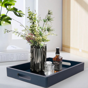 Plateau de service en bois antique classique de qualité supérieure avec finition rustique élégante pour aliments, thé, café, collations, petit-déjeuner, cuisine, au prix le plus bas - Product Image 1